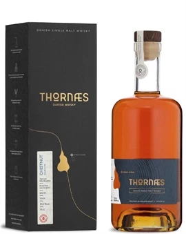 Flaske af Thornæs Chestnut Double Cask Økologisk Dansk Single Malt Whisky